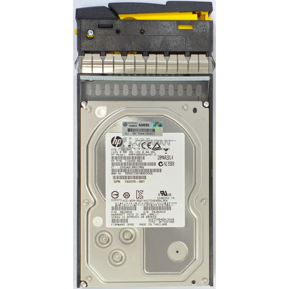 743183-001 HP HDD 4TB 7.2K SAS 6G 3.5" LFF HOT-SWAP FOR 3PAR M6720